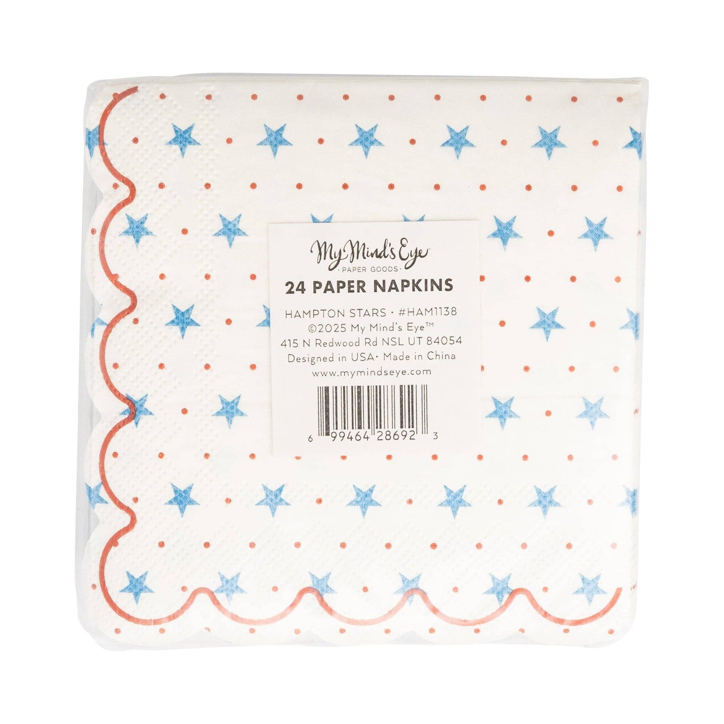 Hamptons Petite Stars Cocktail Paper Napkin
