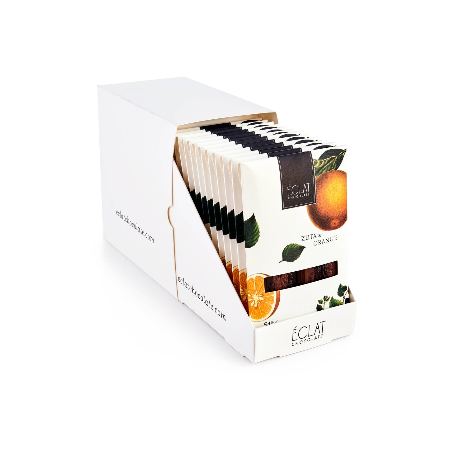 Éclat Chocolate Zuta & Orange Parallel Chocolate Bar