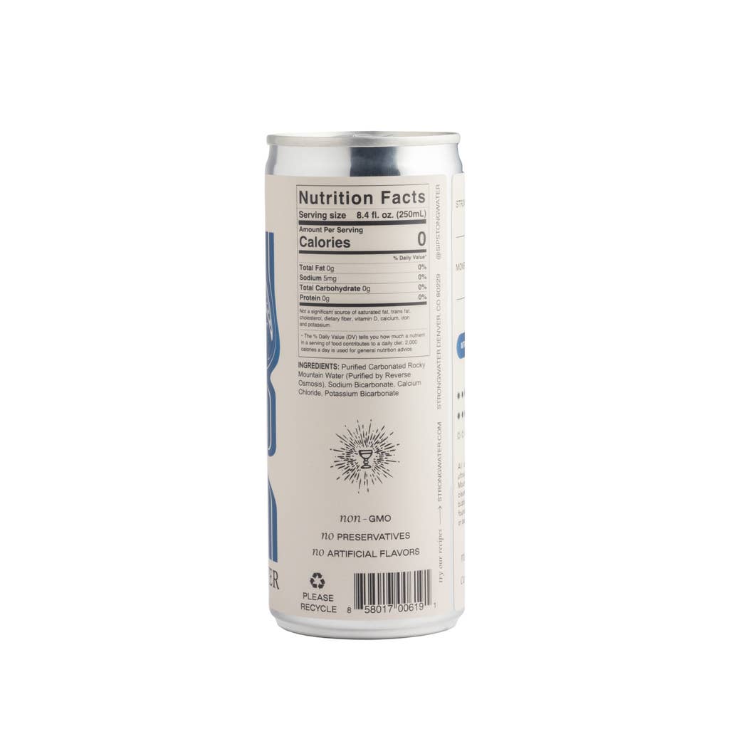 Strongwater Club Soda, 4 Pack