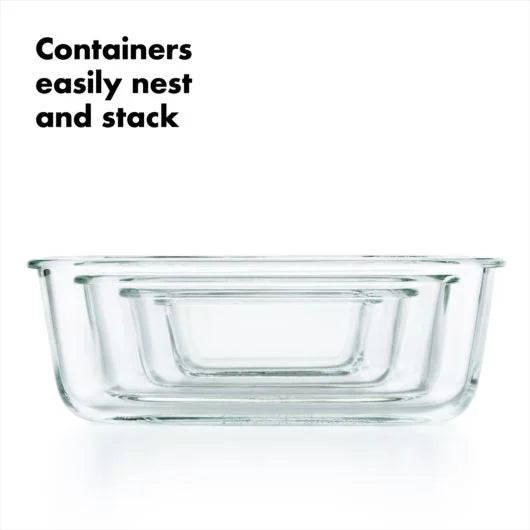 OXO Smart Seal Glass Container Set, 16 piece