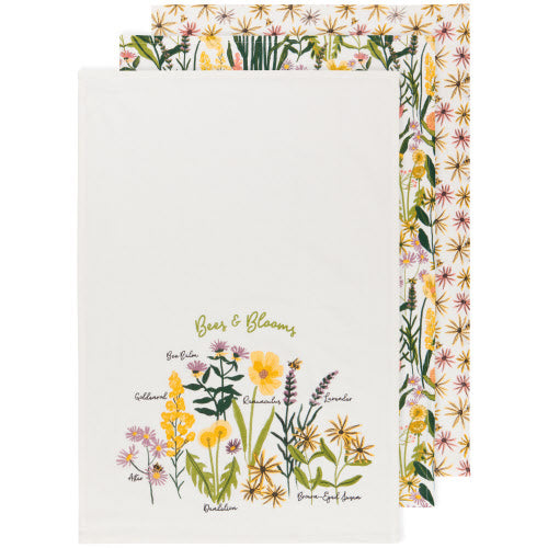 Bakers Floursack Bee's & Blooms Farm Market, Set of 3