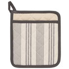 Pencil Stripe Gray Potholder