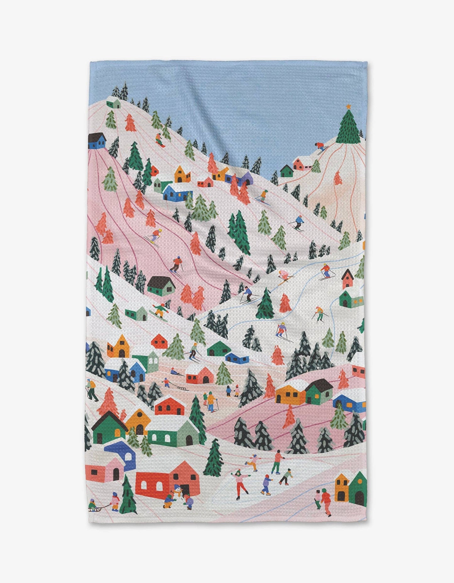 Geometry - Winter Holiday Tea Towel