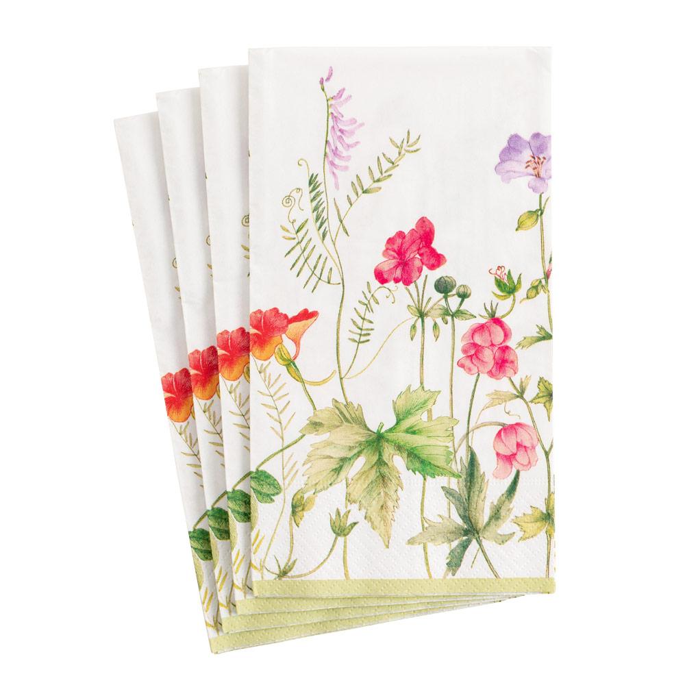 Caspari French Floral Guest Towel Napkins, Set of 15