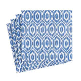 Caspari Amala Ikat Blue Cocktail Napkins, Set of 20