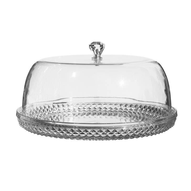 Large Round Acrylic Cake Dome Holder