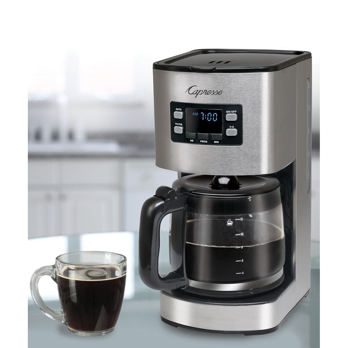 Capresso Sg300 12-Cup Coffee Maker & Glass Carafe