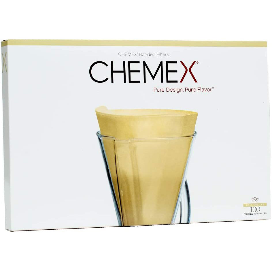 Chemex Unfolded Half Moon Filters - Natural