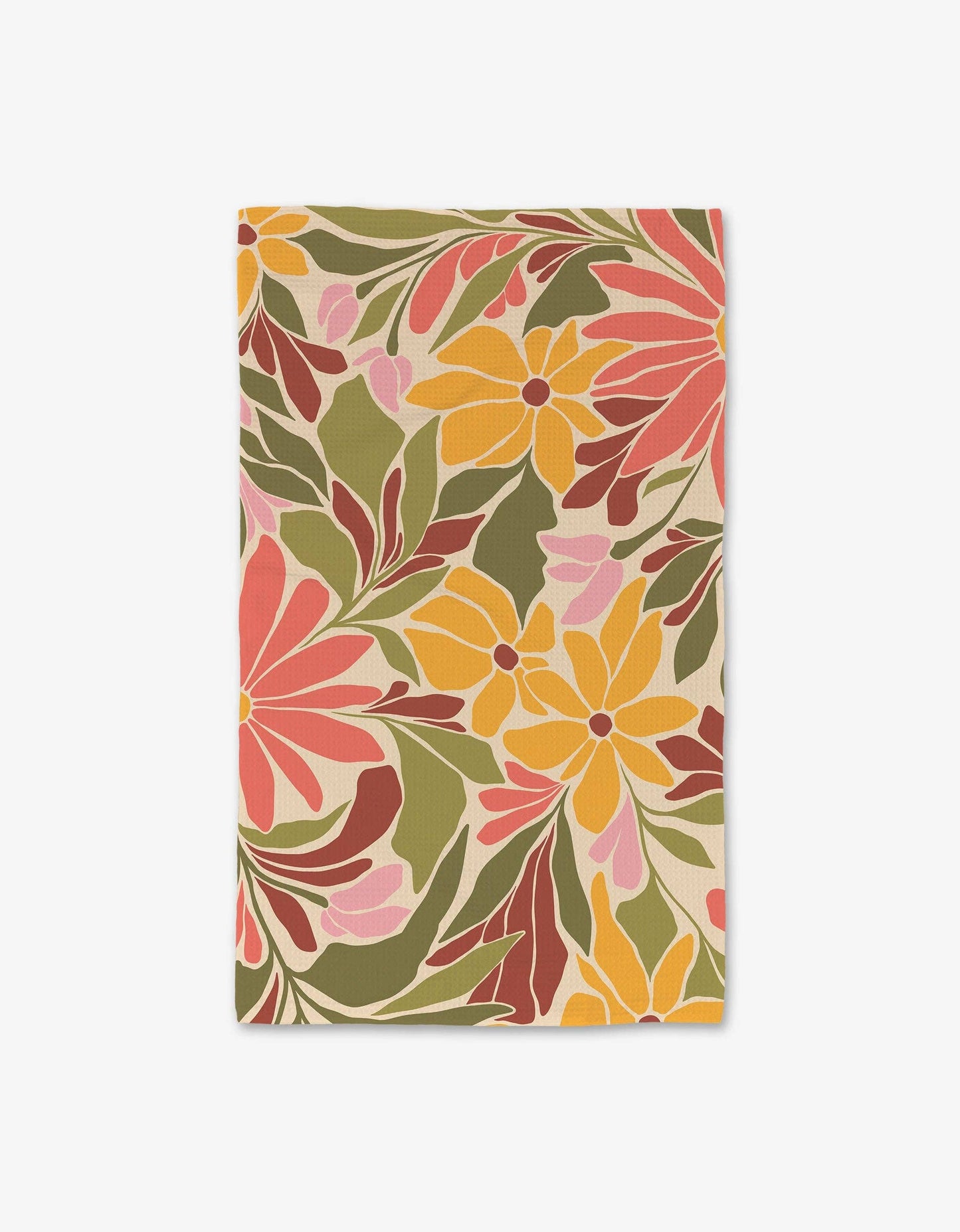 Geometry - Blooming Tan Luxe Hand Towel