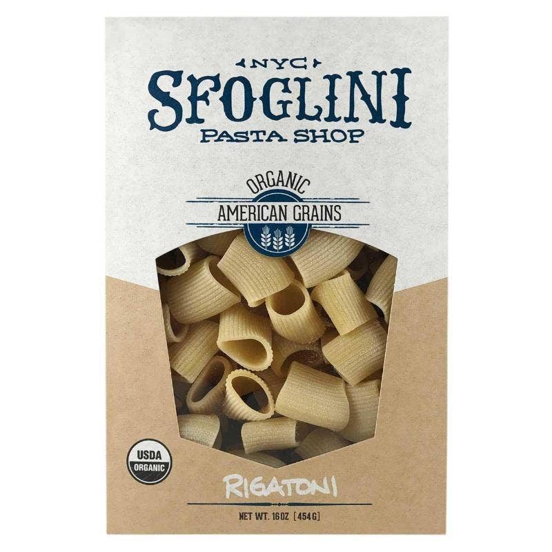 Sfoglini Rigatoni Pasta, Organic Durum Semolina