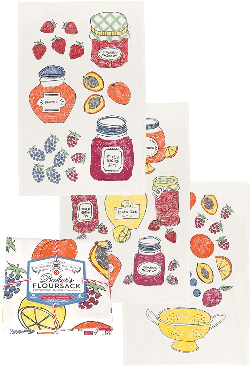 Bakers Floursack Jam, Set of 3