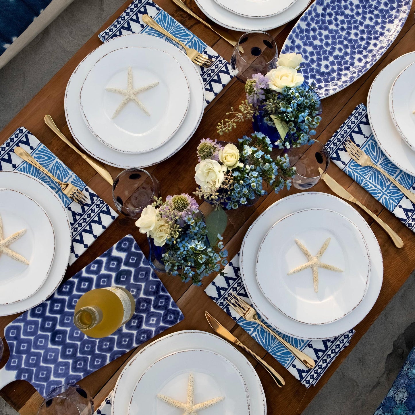 Vietri Melamine Lastra White Dinner Plate