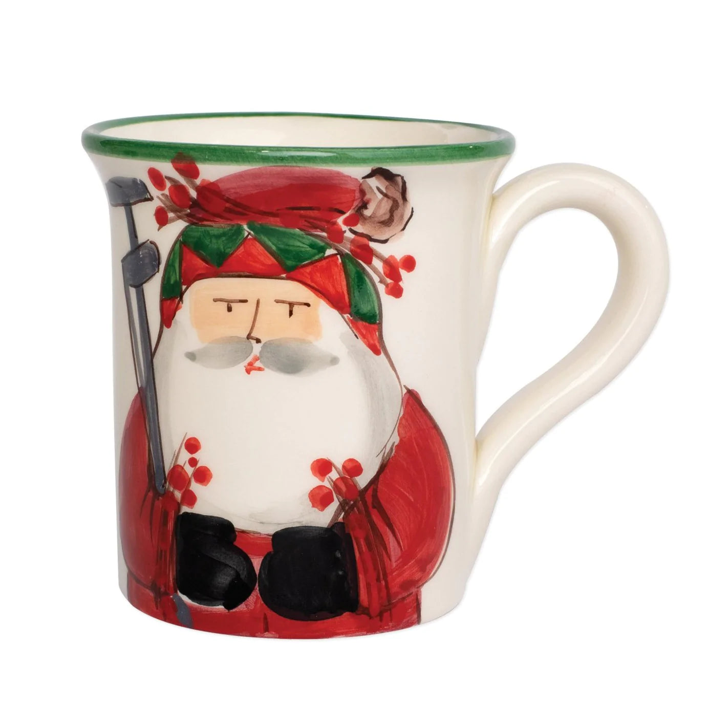 Vietri Old St. Nick Mug - Golfing