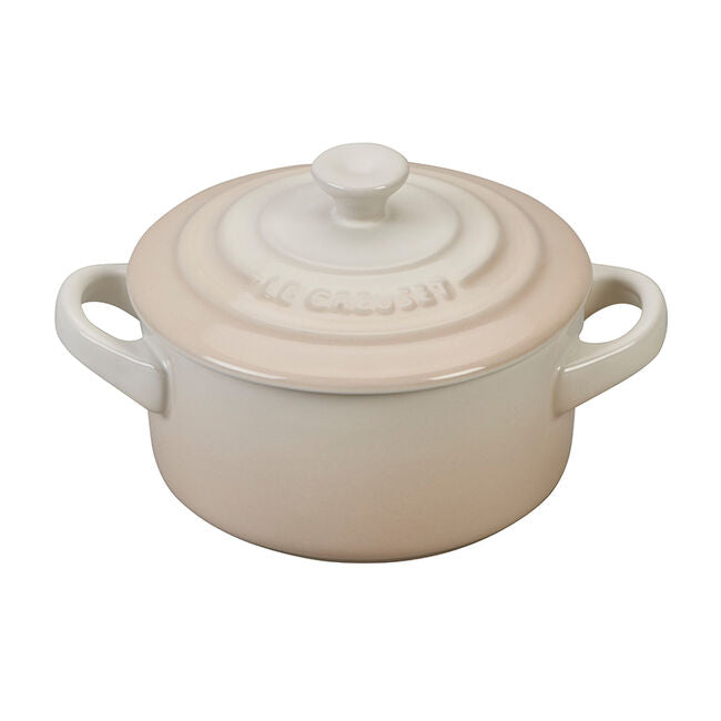 Le Creuset Mini Round Cocotte Meringue - 8 oz