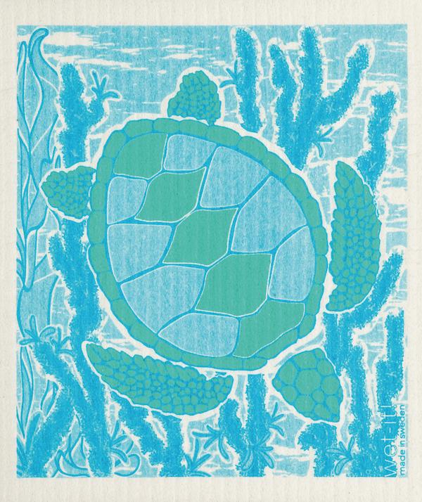 Wet it Barbs Turtle Dishcloth
