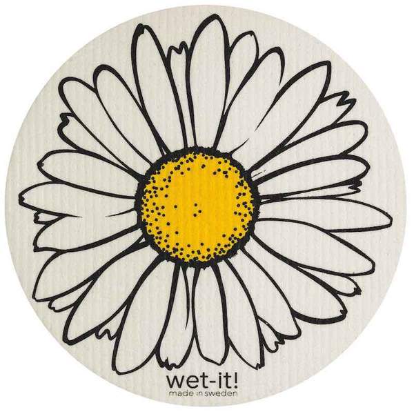 Wet it Daisy Round Swedish Dishcloth