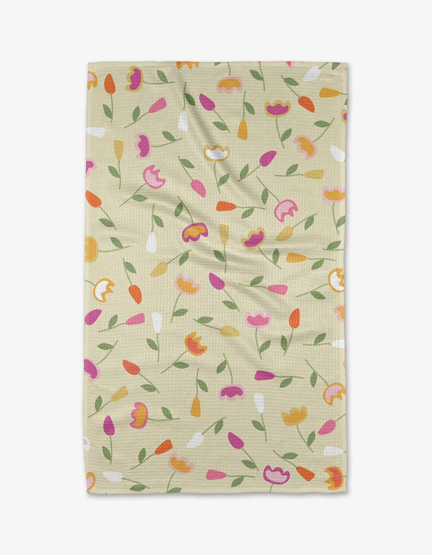 Geometry - Bright Buds Tea Towel