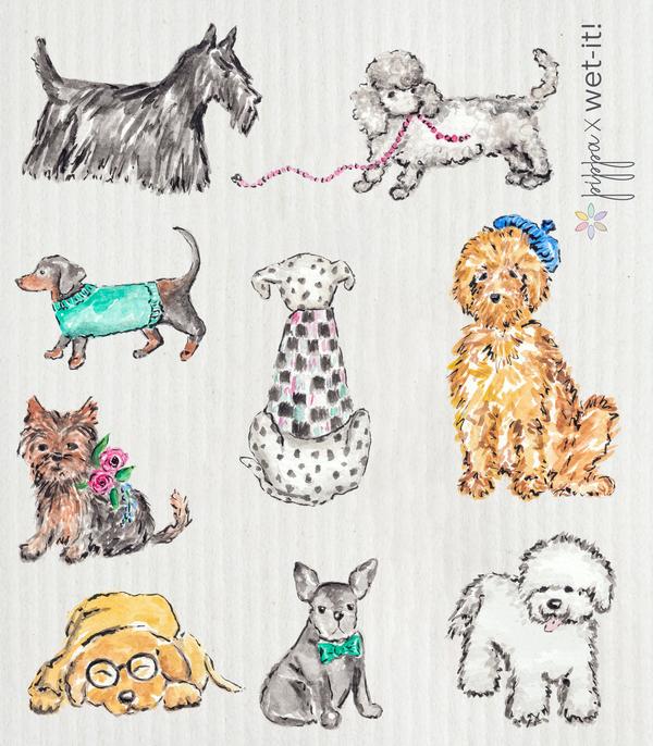 Wet it Dog Fancy Swedish Dishcloth