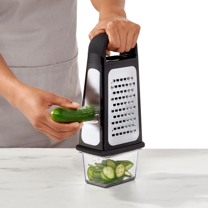 OXO Etched Box Grater with Zester