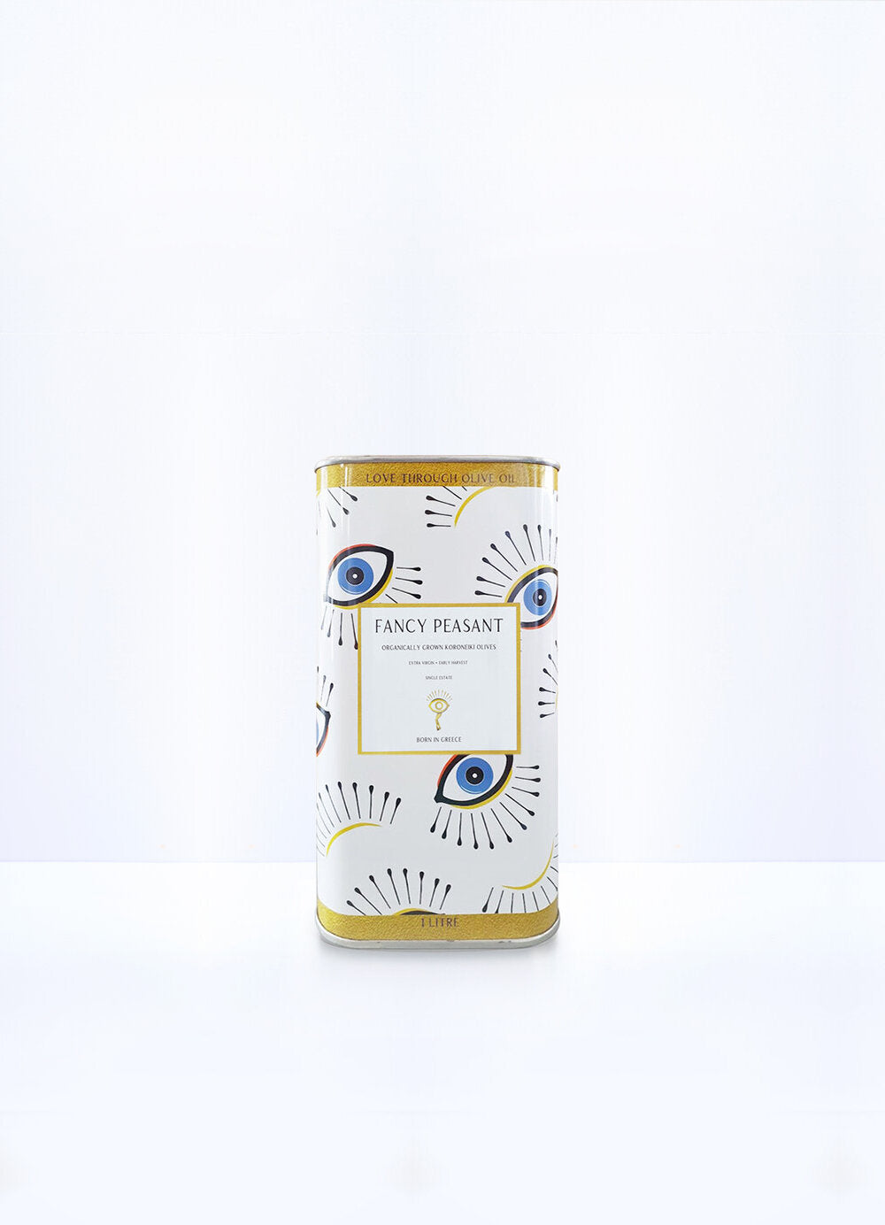 Fancy Peasant Organic Greek Extra Virgin Olive Oil, 1L Tin