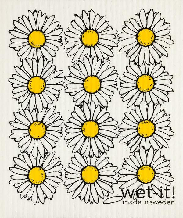 Wet-it! Daisies Swedish Dishcloth