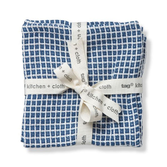 Textured Check Dishcloth Set - 2pc