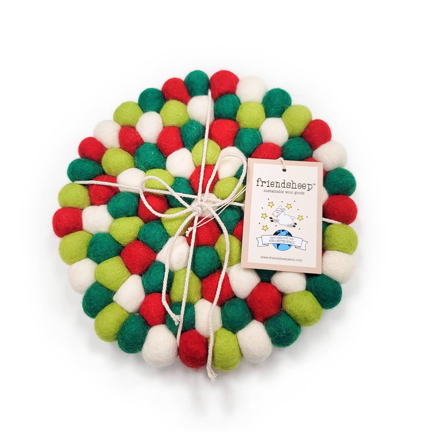 Friendsheep - North Pole Eco Coasters and Trivets