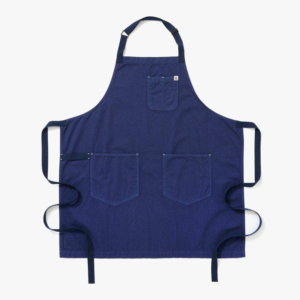 Hedley & Bennett The Essential Garment Dyed Apron - French Blue