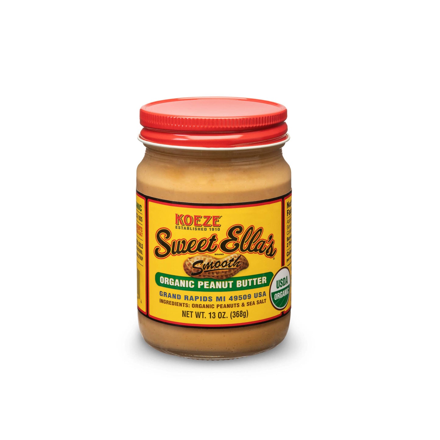 Koeze - Sweet Ella's Organic Smooth Peanut Butter