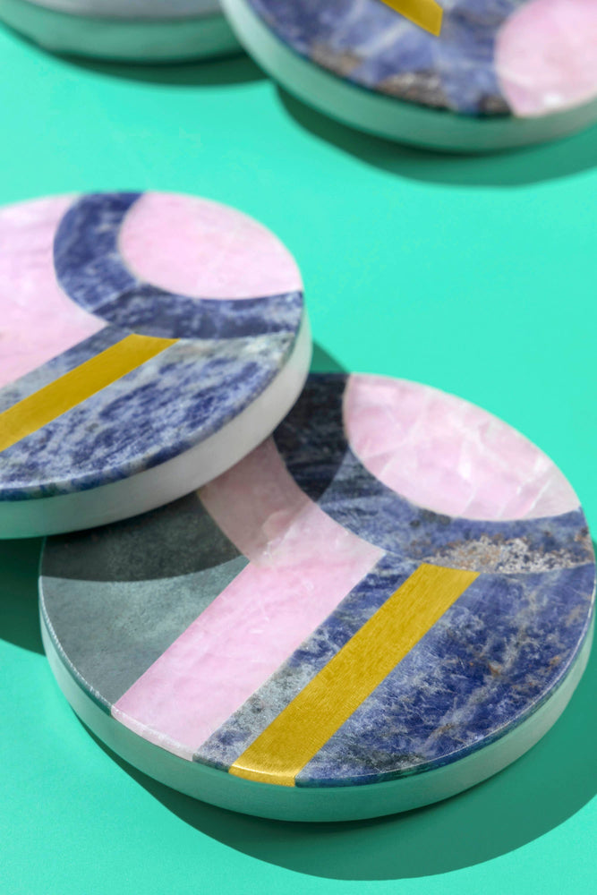 Provence Marble Coasters