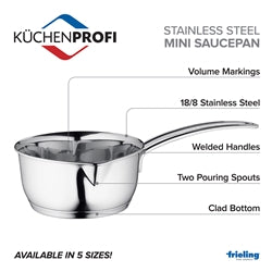 Kuchenprofi Stainless Steel Induction Saucepan, 0.5 QT