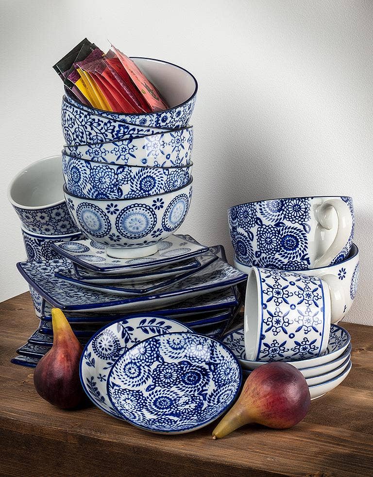 Blue/White Rice Bowl, Assorted, 4"