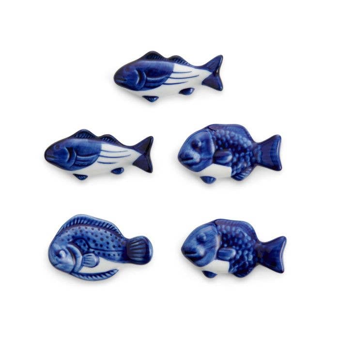 Helen's Asian Kitchen Fish Chopstick Rests, Set of 5