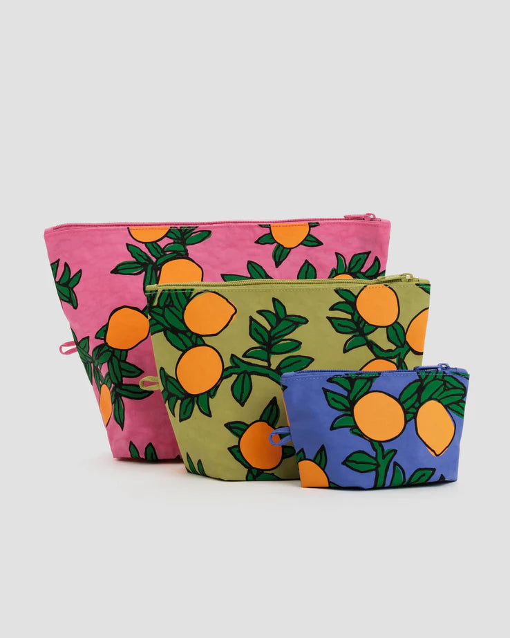 Baggu Go Pouch, Set of 3