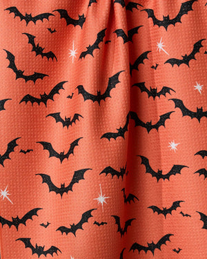 Geometry - Midnight Friends Orange Tea Towel