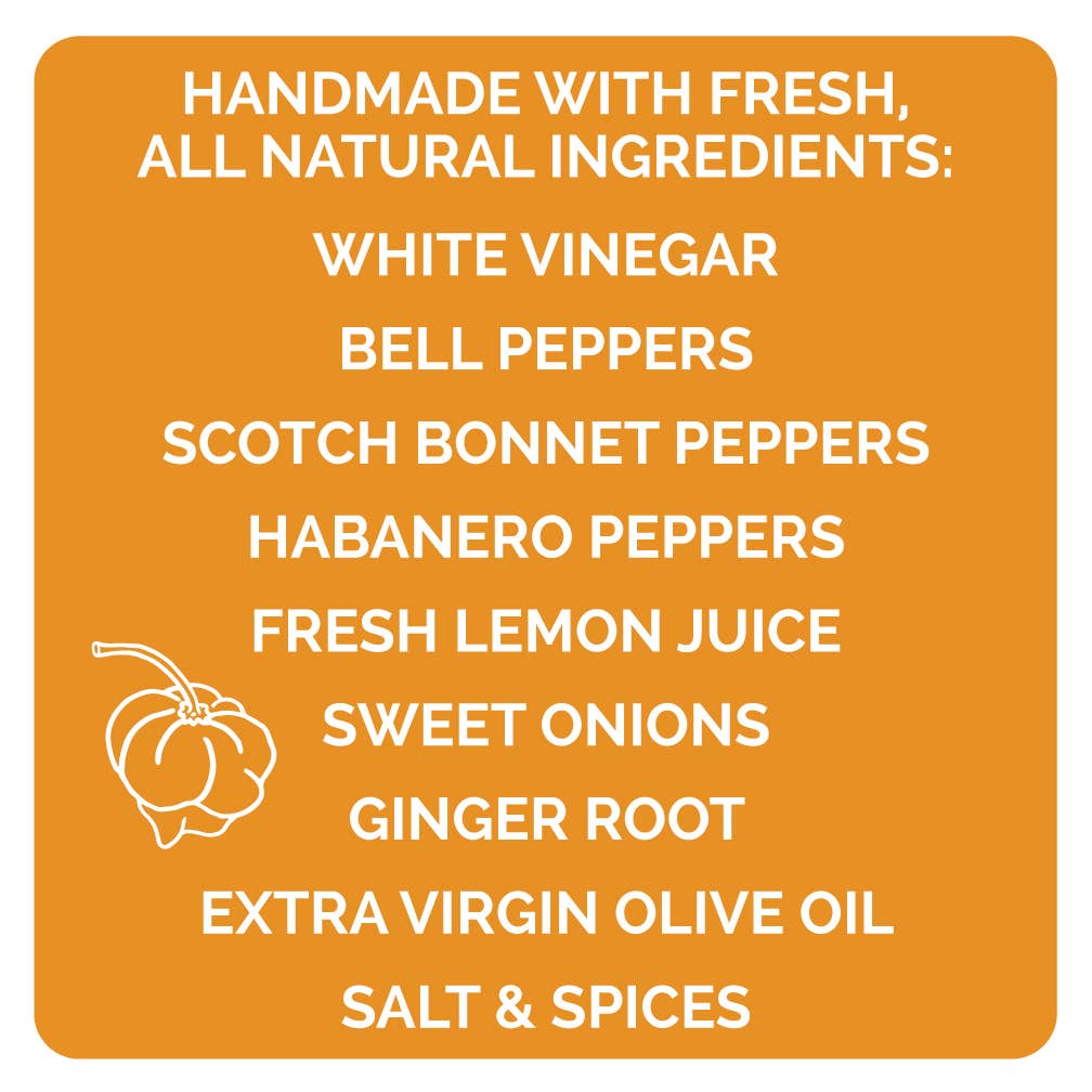 Queen Majesty Scotch Bonnet & Ginger Hot Sauce, 5oz