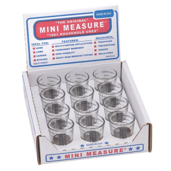 Mini Measure Shot Glass, Black