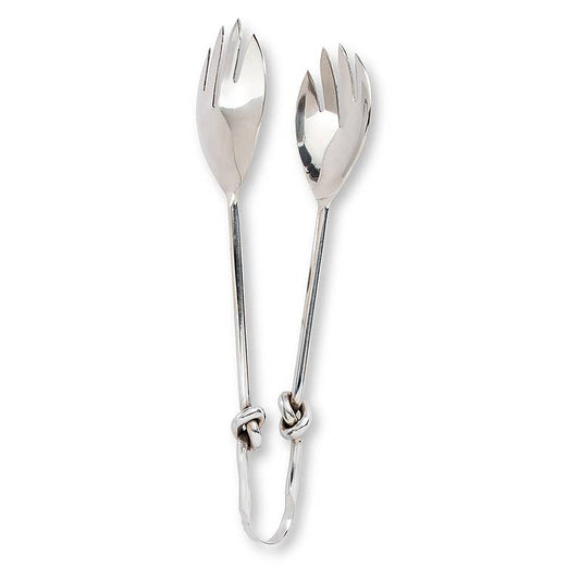 Knot Handle Salad Tongs, 10"