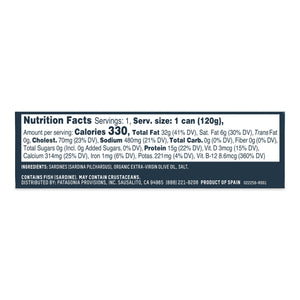 Patagonia Provisions Sardines in Olive Oil, 4.2 oz