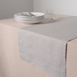 KAF Home - Verona 100% Stone Washed Linen Table Runner, 14" x 72"