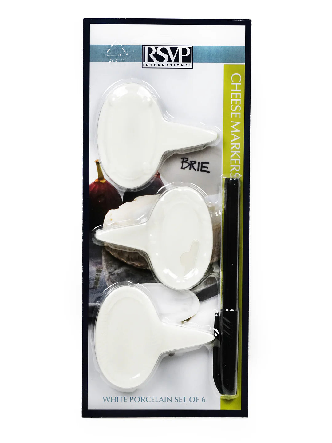 Oval Cheese Marker Set of 6