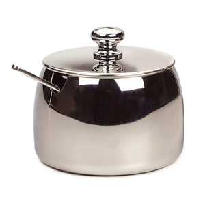 Stainless Steel Sugar Bowl with Spoon