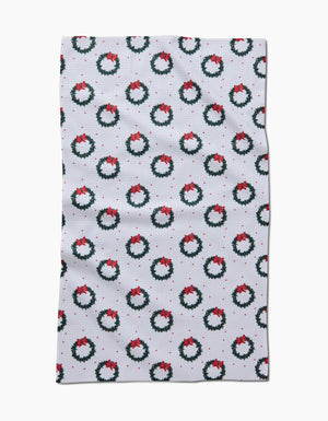 Geometry - Bow Wreath Tea Towel