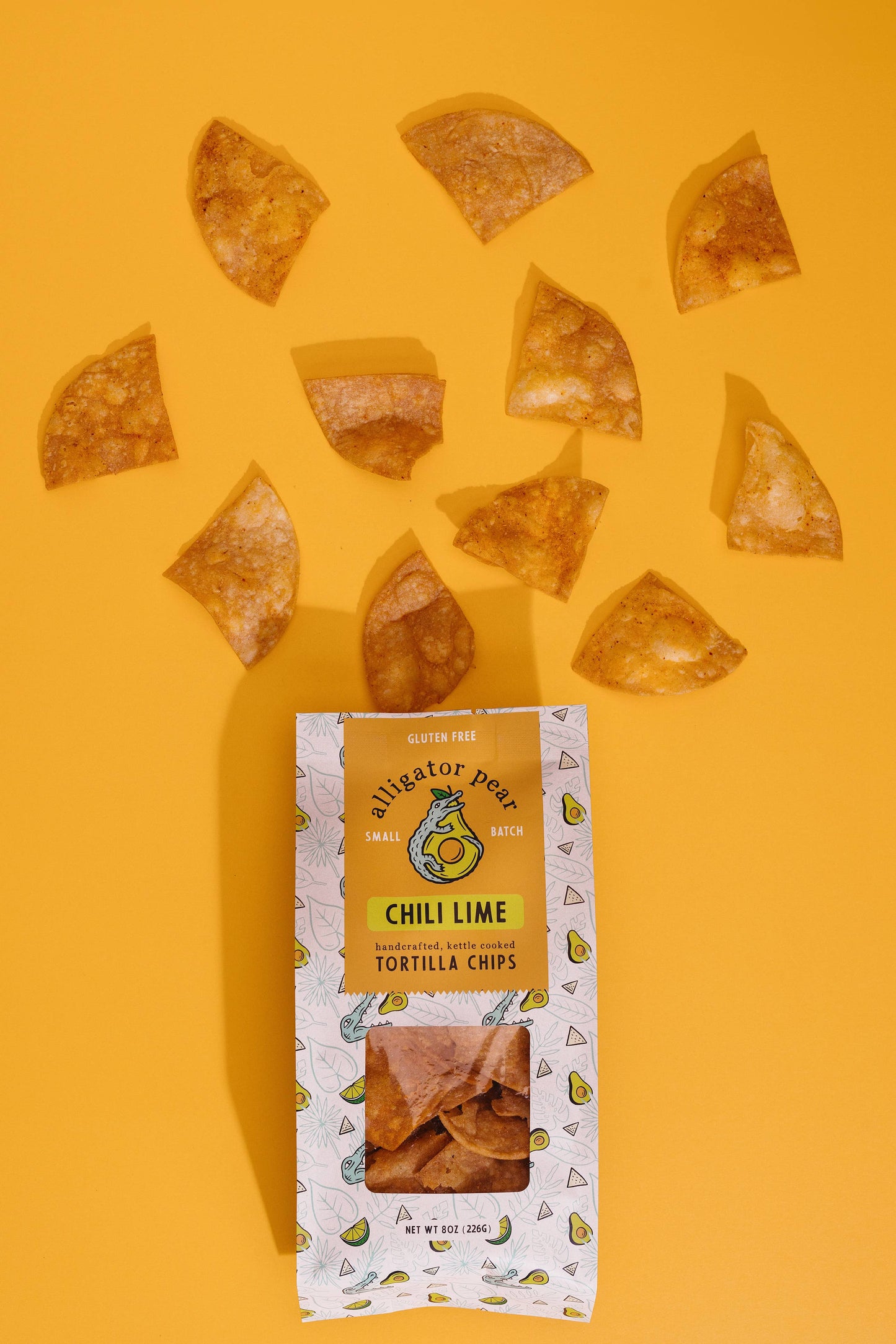 Alligator Pear Foods Chili Lime Tortilla Chips, 6oz