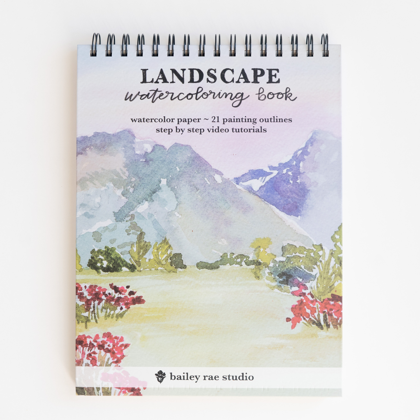 Bailey Rae Studio Landscape Watercoloring Book