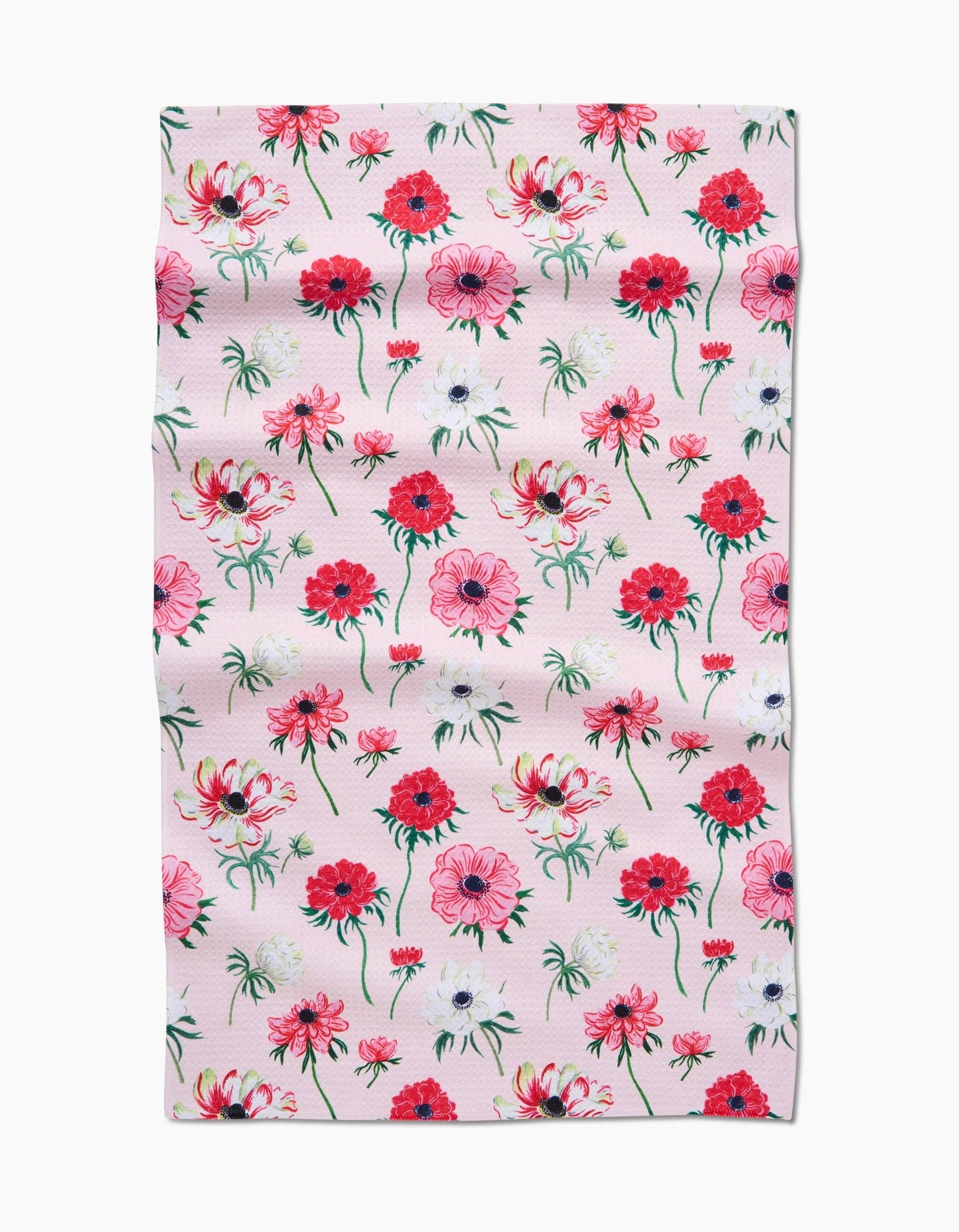 Geometry - Anemone Garden Flowers Tea Towel