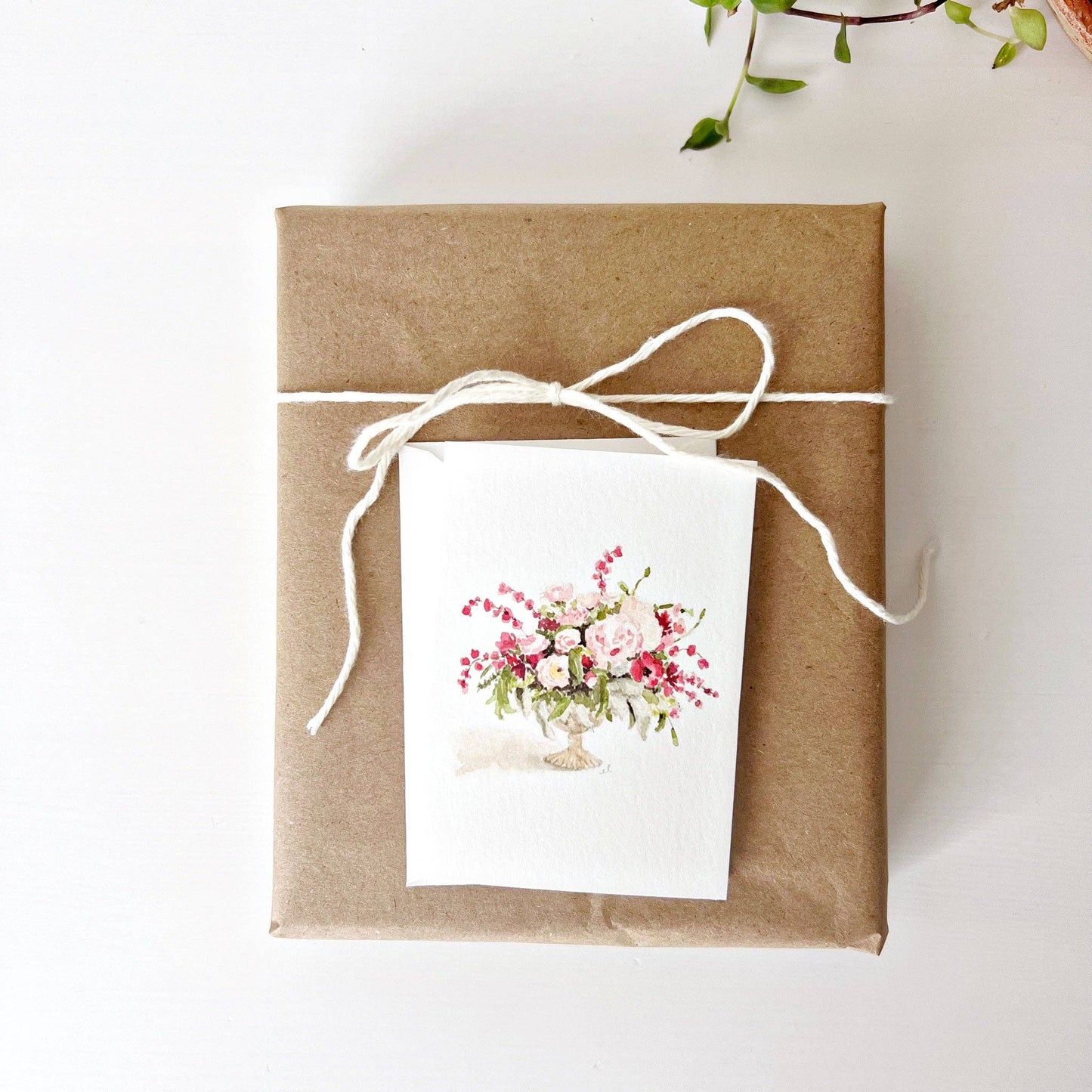 emily lex studio Pink Bouquet Mini Notecard