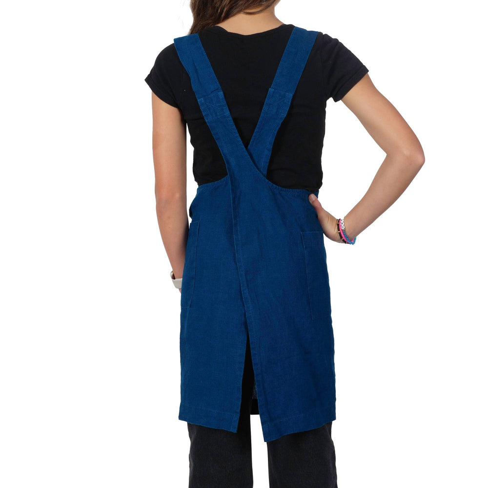 KAF Home - KAF Home Firenze Kids 100% Stonewashed Linen Smock Apron