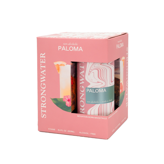 Strongwater Sparkling NA Paloma Mocktail, 4 Pack