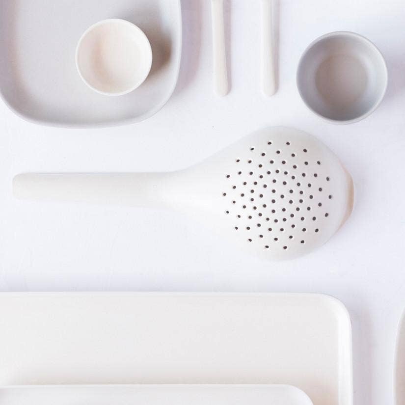 EKOBO - Scoop Colander - Off-White: Off-White